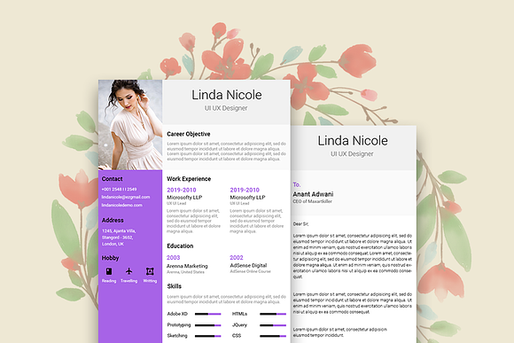 Olime Resume Template in Resume Templates - product preview 3
