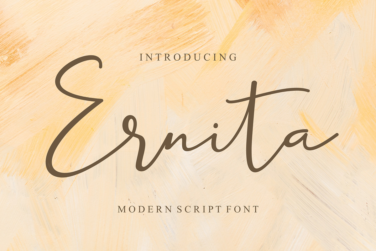 Ernita | Script Font in Script Fonts - product preview 8