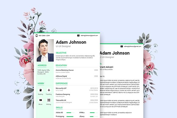 Light Resume CV in Resume Templates - product preview 1