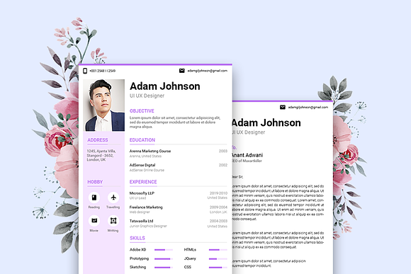 Light Resume CV in Resume Templates - product preview 2