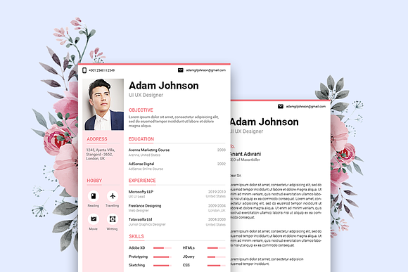Light Resume CV in Resume Templates - product preview 3