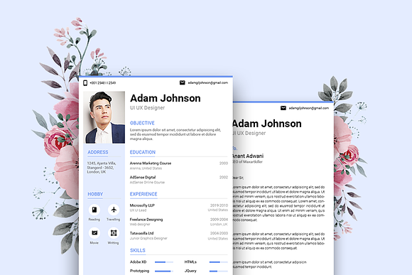 Light Resume CV in Resume Templates - product preview 4