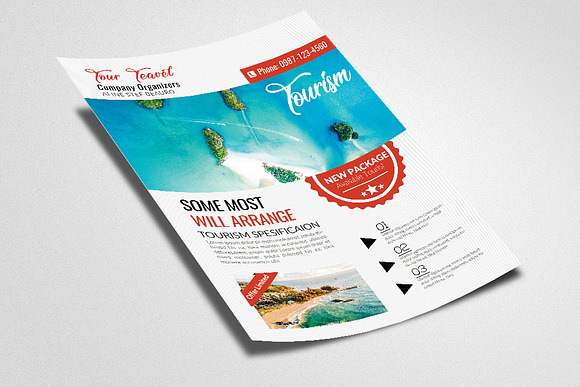 Tour & Travel Agency Flyer Template in Flyer Templates - product preview 1