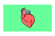 Animation Beating Heart Cartoon