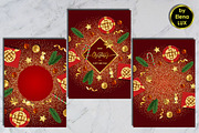 Christmas and New Year Card Set