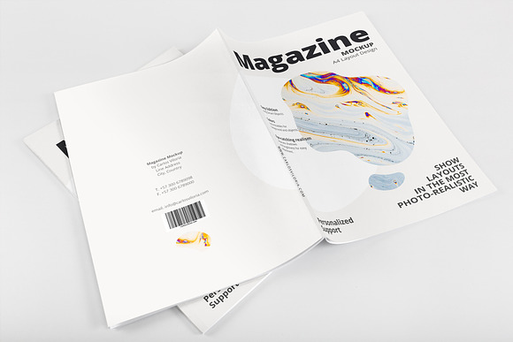 A4 Magazine Mockup Pack in Print Mockups - product preview 2