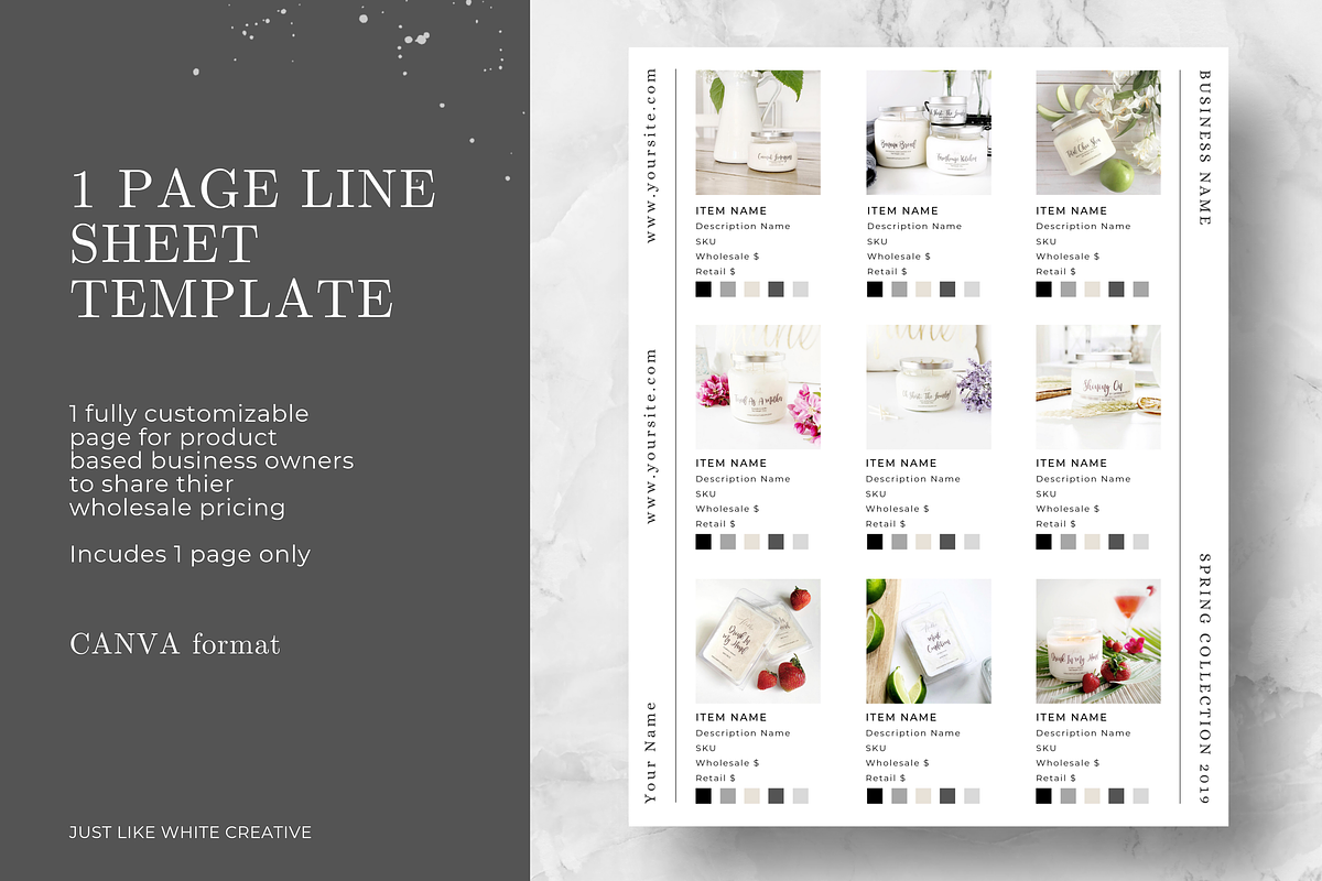 1 Page Line Sheet Template in Presentation Templates - product preview 8