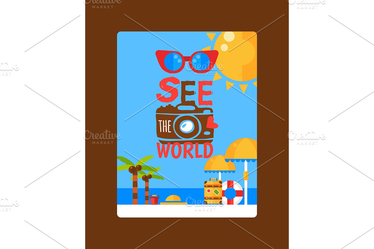 Summer vacation inspirational poster in Objects - product preview 8