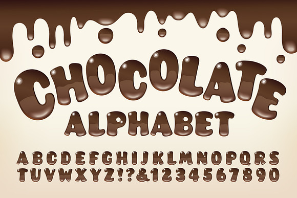 Chocolate Alphabet Trio in Objects - product preview 1