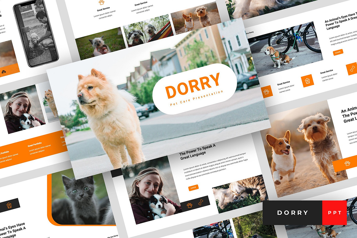 Dorry - Pet Care PowerPoint in PowerPoint Templates - product preview 8