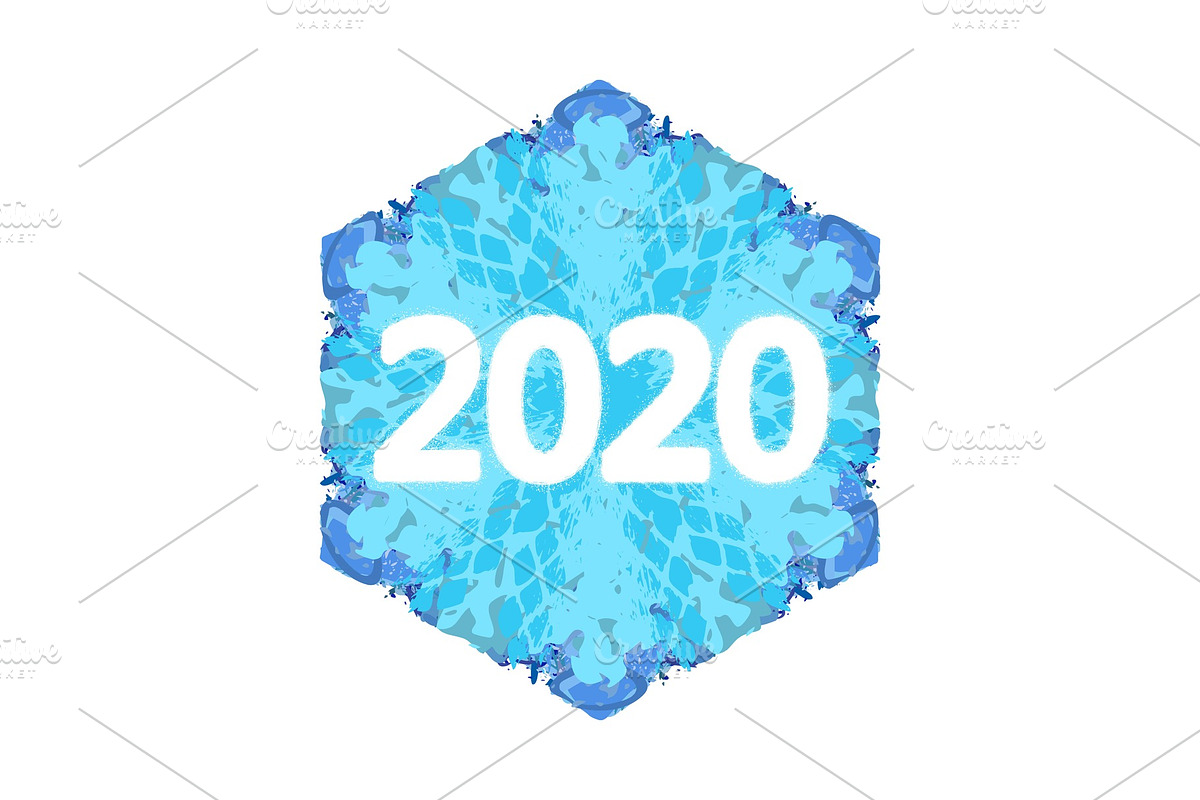 2020 Snowflake Banner in Objects - product preview 8