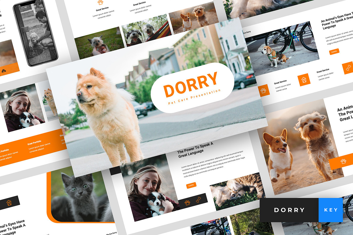 Dorry - Pet Care Keynote in Keynote Templates - product preview 8
