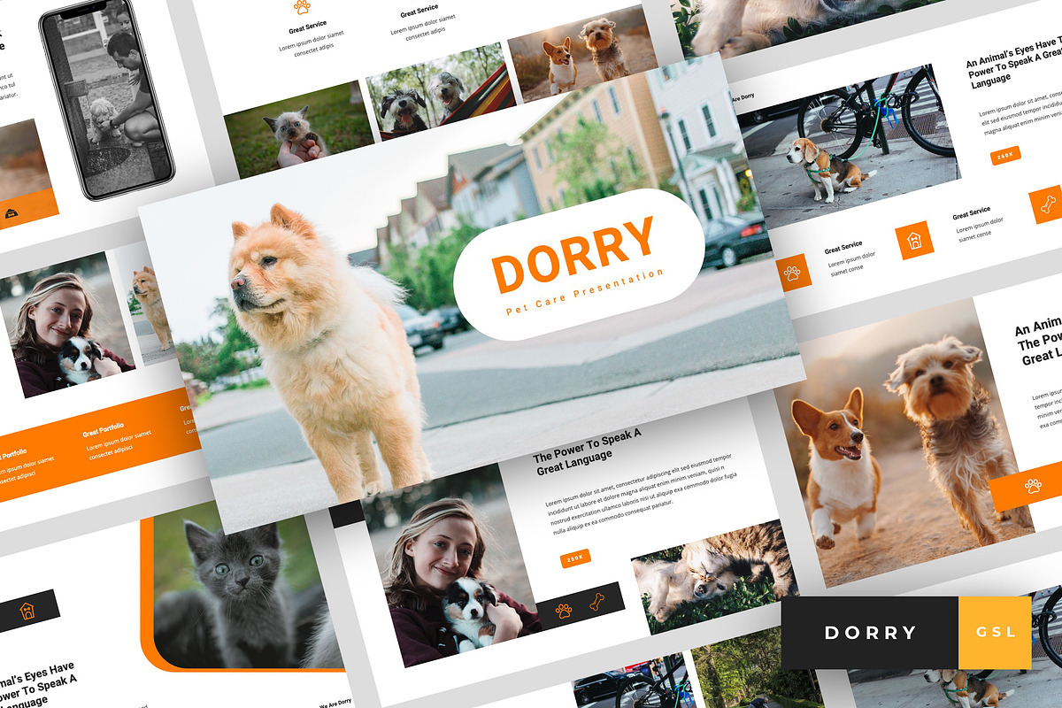 Dorry - Pet Care Google Slides in Google Slides Templates - product preview 8
