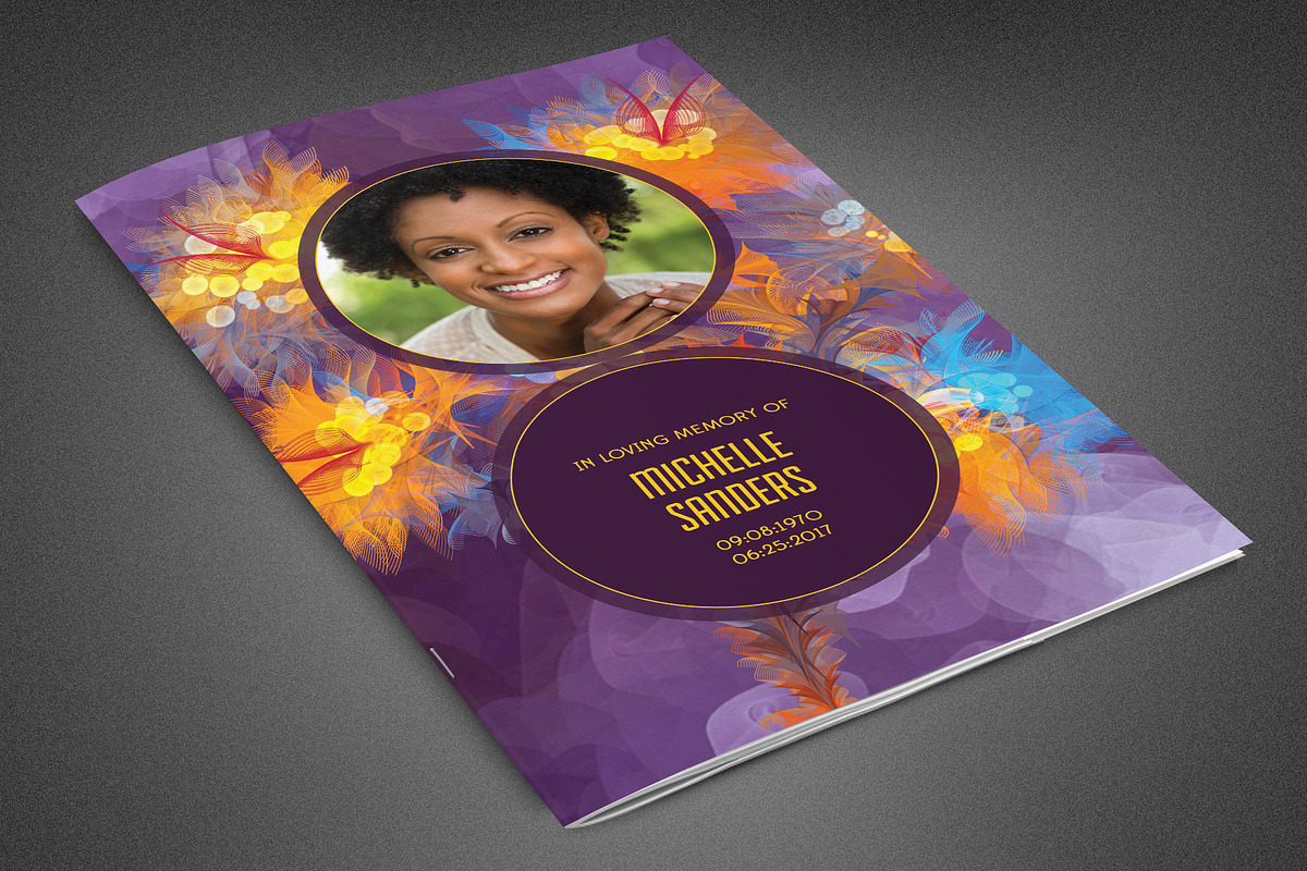 Remember Funeral Program Template in Brochure Templates - product preview 8