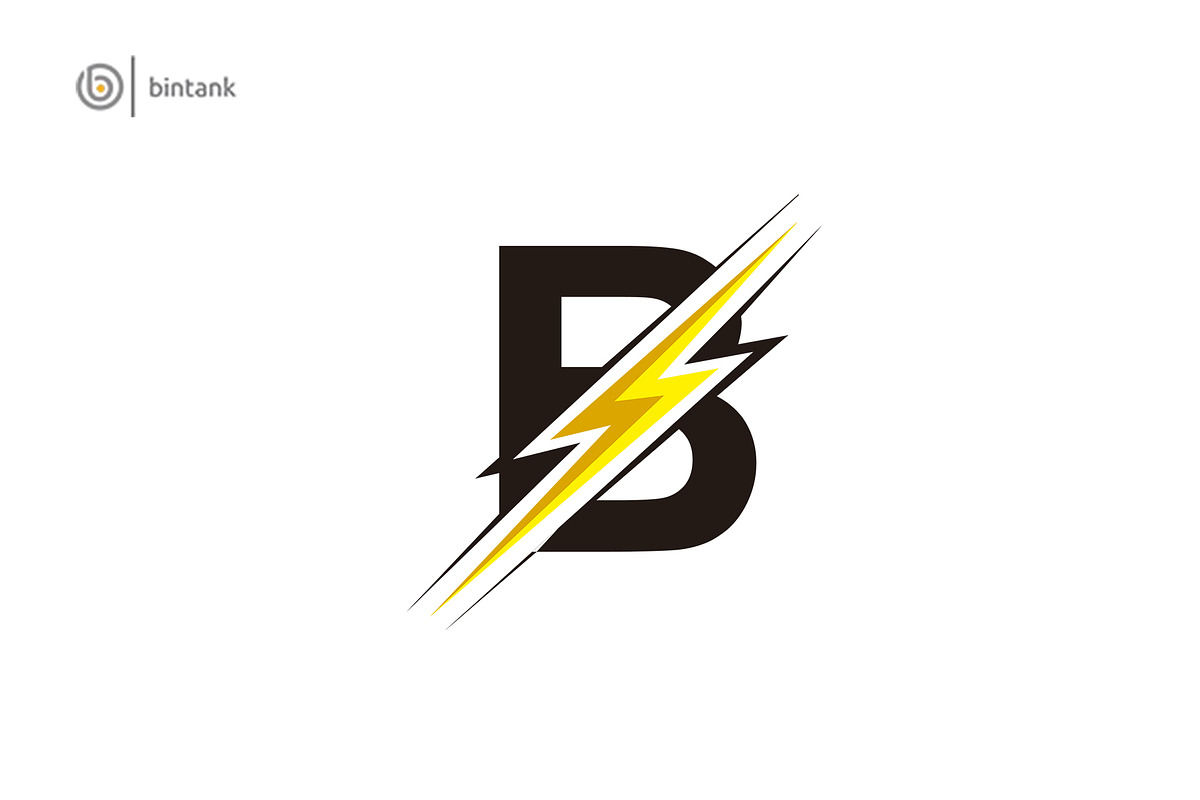 Bolt Letter B Logo in Logo Templates - product preview 8