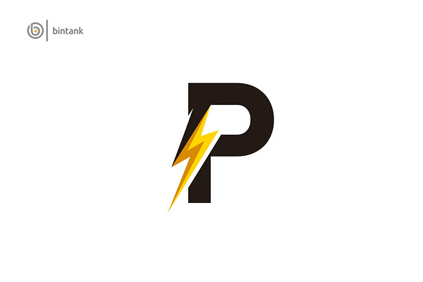 Bolt P Letter Logo