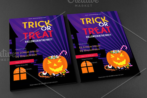 Halloween Party Flyer in Flyer Templates - product preview 2