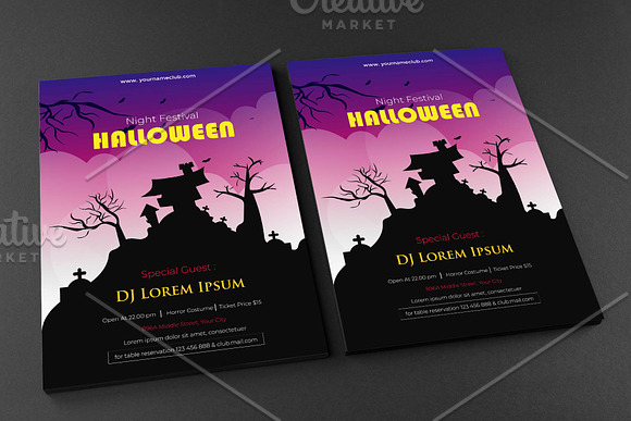 Halloween Party Flyer in Flyer Templates - product preview 1