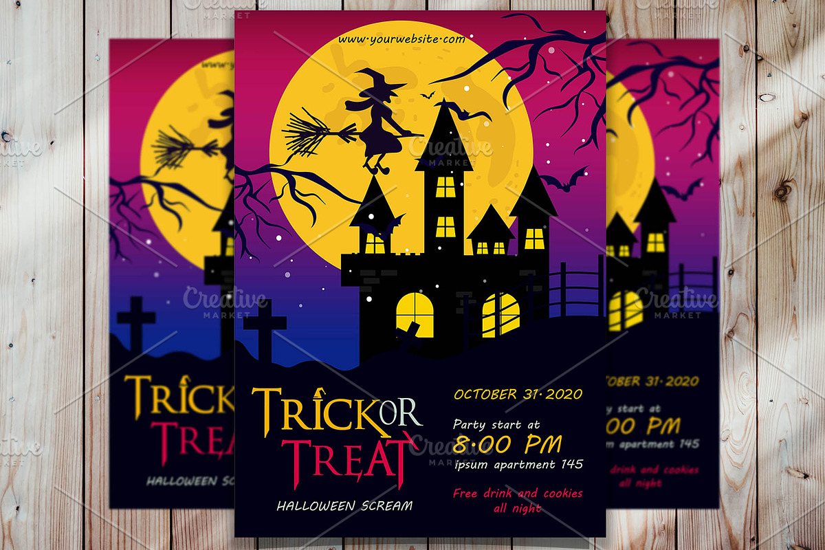 Halloween Trick or Treat Flyer in Flyer Templates - product preview 8