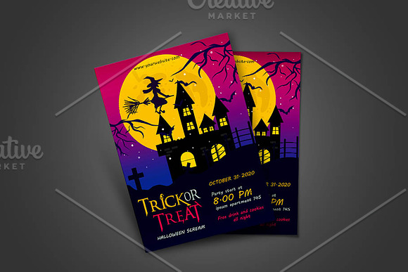 Halloween Trick or Treat Flyer in Flyer Templates - product preview 1
