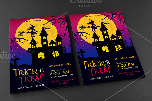 Halloween Trick or Treat Flyer in Flyer Templates - product preview 3