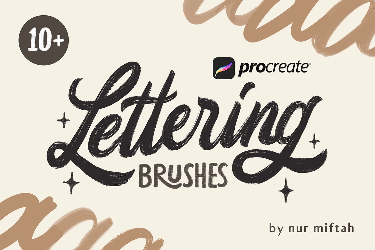Procreate Lettering Brushes in Add-Ons - product preview 8