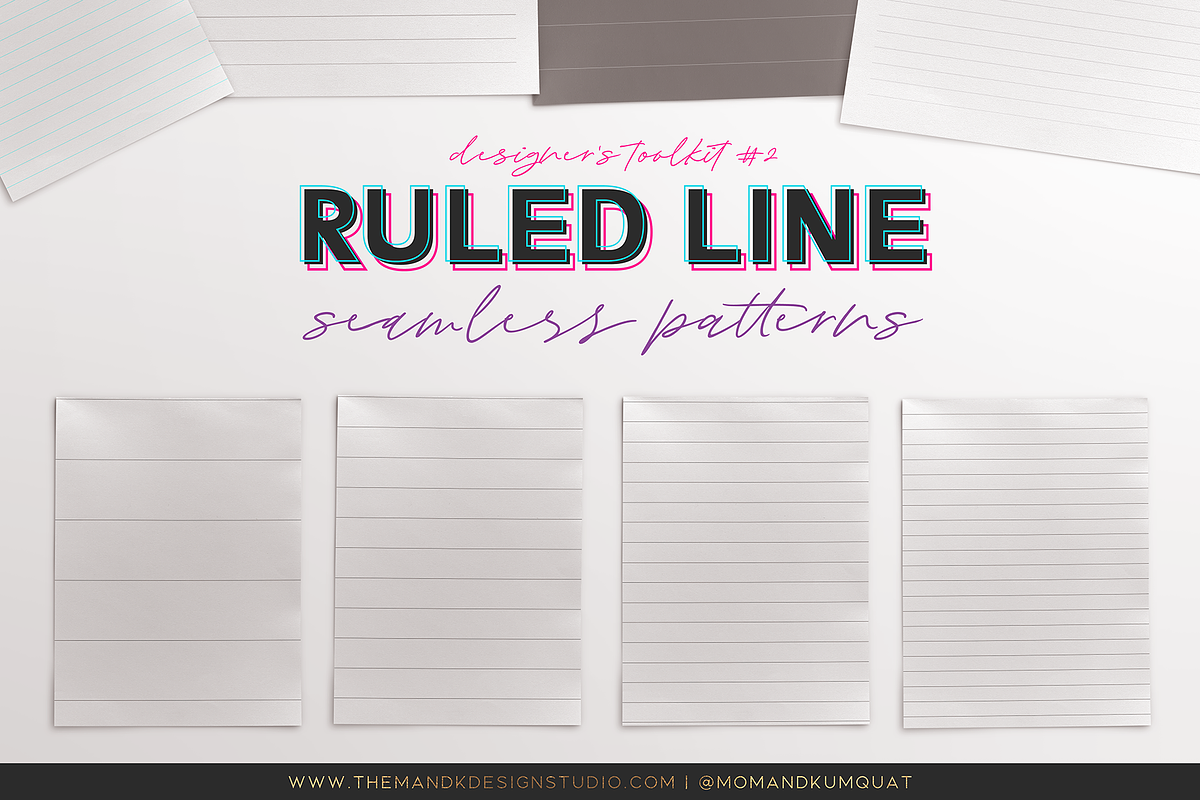Ruled Line Seamless Pattern Toolkit in Patterns - product preview 8