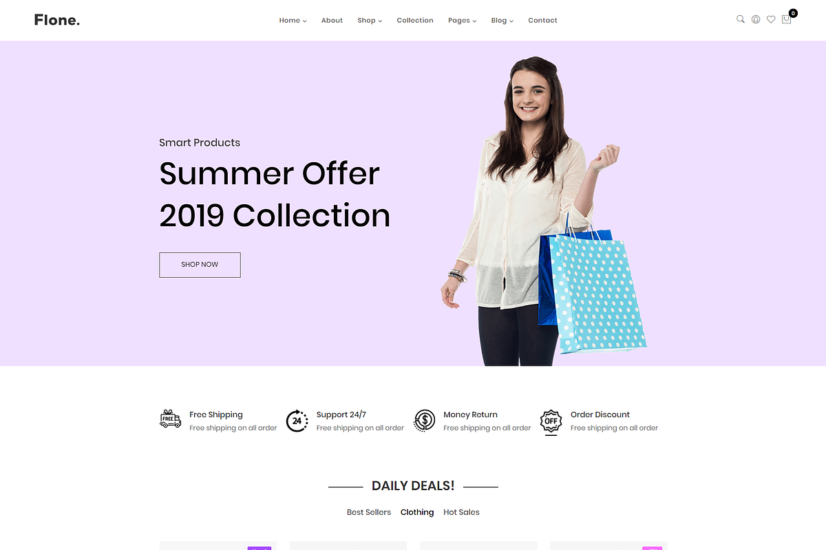 Flone – Minimal WooCommerce WP Theme in WordPress Commerce Themes - product preview 8