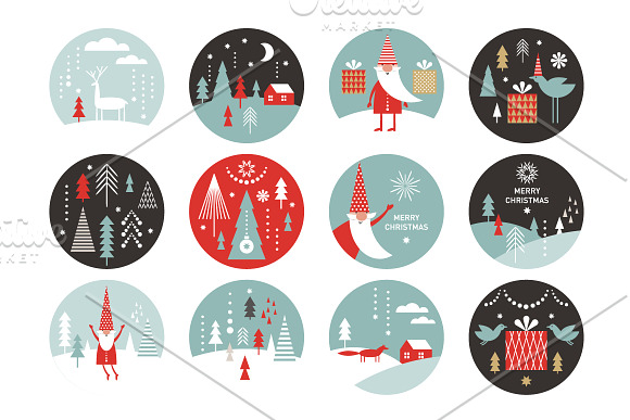 Christmas Set in Illustrations - product preview 3