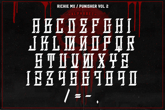 Punisher (Gothic Font) in Blackletter Fonts - product preview 2