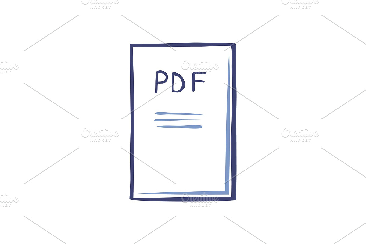 Pdf File Document with Publication in Objects - product preview 8