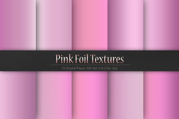 Pink Foil Textures
