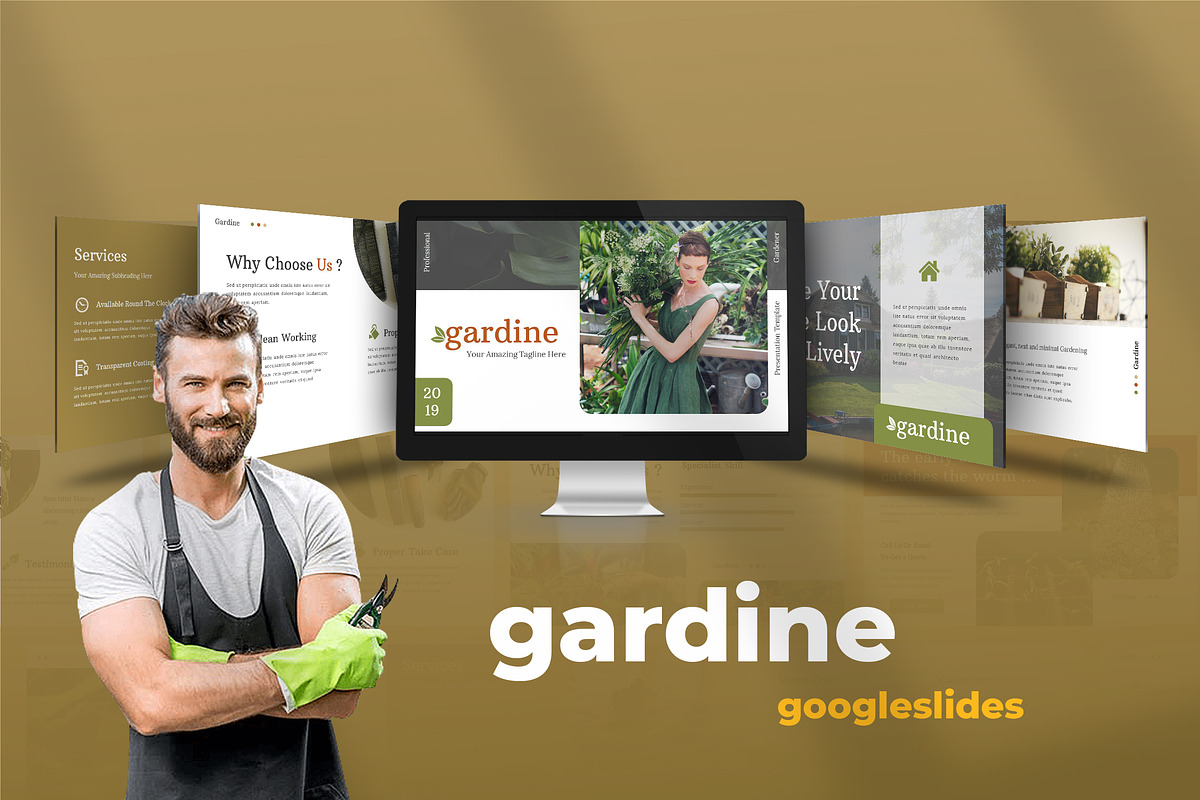Gardine - Google Slides Presentation in Google Slides Templates - product preview 8