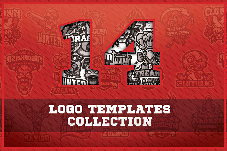 14 Mascot Logo Collection in Logo Templates - product preview 8