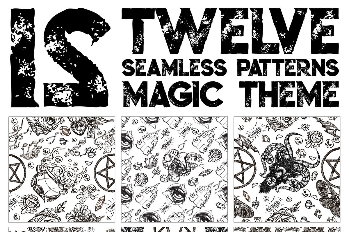 12 Magic Seamless Patterns in Graphics - product preview 8
