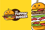 FLIPPIN BURGER - Mascot& Esport Logo
