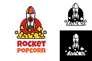 ROCKET POPCORN - Mascot& Esport Logo