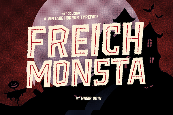 Freich Monsta - Vintage Horror Fonts