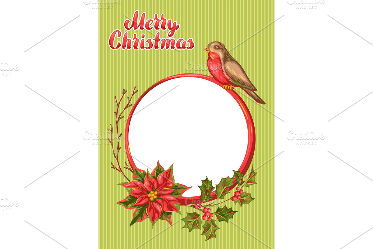 Merry Christmas frame design. in Illustrations - product preview 8