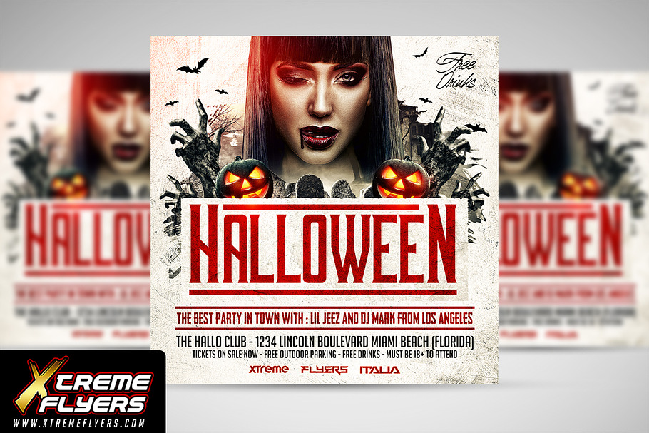 Halloween Flyer Template in Invitation Templates - product preview 8