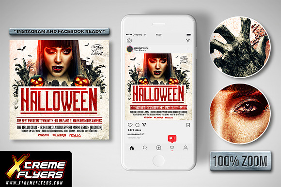 Halloween Flyer Template in Invitation Templates - product preview 1