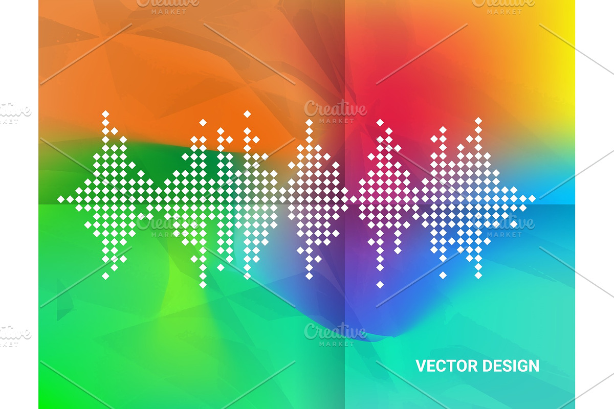 Abstract geometric wave color in Illustrations - product preview 8