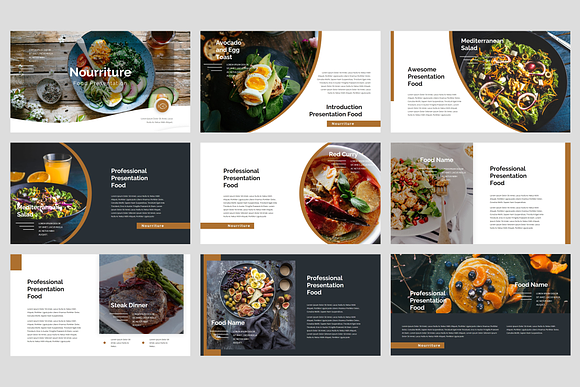 Nourriture - Food Google Slides in Google Slides Templates - product preview 1