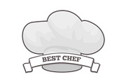 Best Chef Cooking Hat Icon Vector
