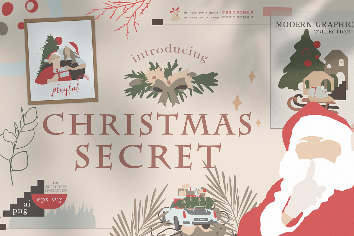 Christmas Secret Cozy Graphic Set in Illustrations - product preview 8