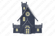 Halloween Haunted House Cartoon