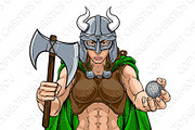 Viking Female Gladiator Golf Warrior