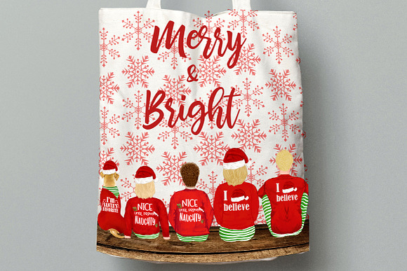 Christmas family Santa Family in Illustrations - product preview 6
