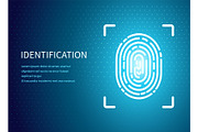 Identification Fingerprint Poster