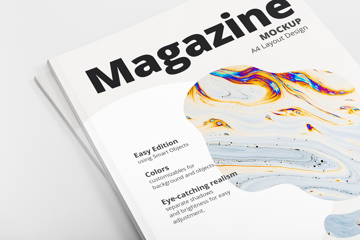 A4 Magazine Mockup 02 in Print Mockups - product preview 8